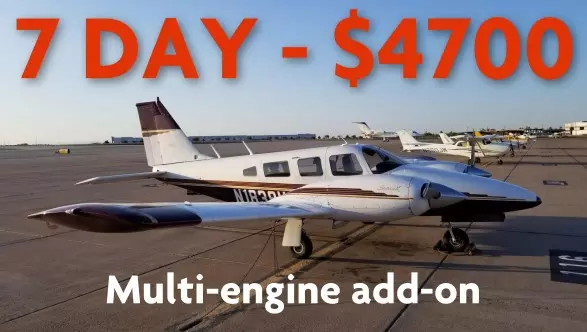 7 day multi engine add-on package